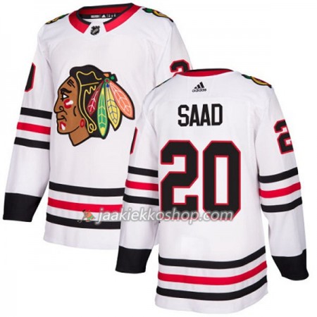 Nainen NHL Chicago Blackhawks Pelipaita Brandon Saad 20 Adidas 2017-2018 Valkoinen Authentic